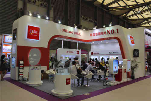 廣州展臺搭建設(shè)計(jì)詹尼克化妝品南京美博會 廣州展會設(shè)計(jì)搭建