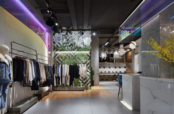 廣州展廳設(shè)計(jì)公司莆田左右高端女裝服裝店裝修設(shè)計(jì)