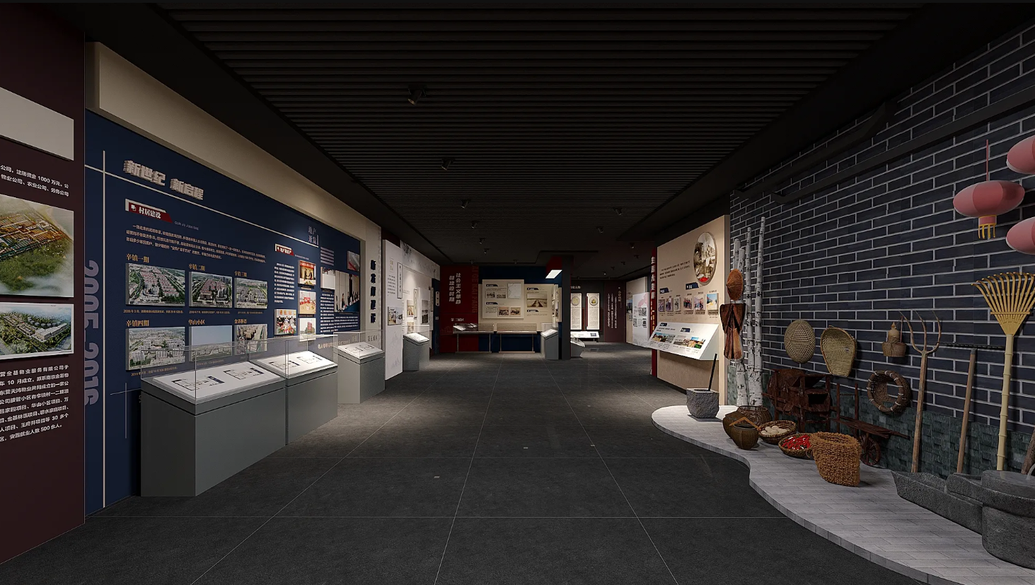 廣東振興鄉村展館設計、廣東振興鄉村村史館設計、廣東振興鄉村文化館、廣東民俗文化館設計（三）